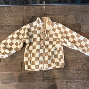 Checkered Fleece Jacket